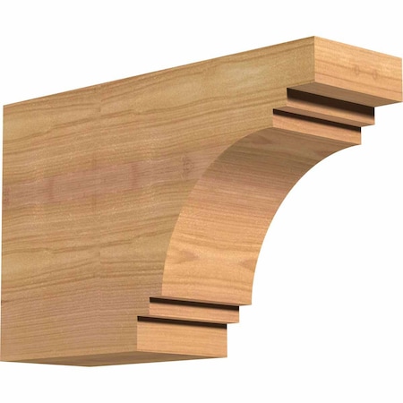 Ekena Millwork Pescadero Smooth Rafter Tail, Western Red Cedar, 3 1/2"W x 8"H x 12"L RFT04X08X12PEC00SWR